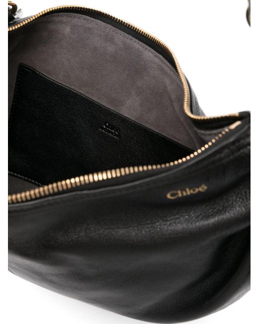 Chloé Black Smooth Leather Top-Handle Shoulder Bag