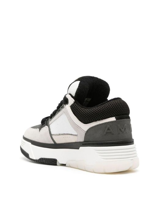 Amiri Black Ma-1 Panelled Leather Sneakers - Men's - Fabric/calf Suede/rubber for men