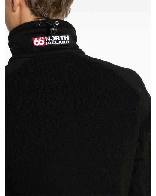 66 North Black Tindur Technical Shearling Jacket - Men's - Polyester for men