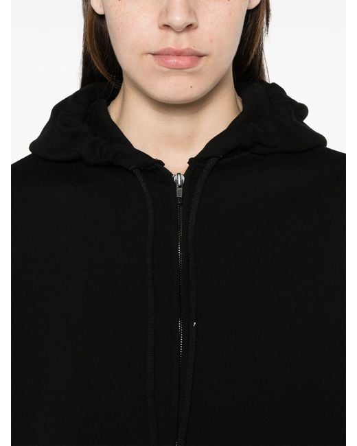 Wardrobe NYC Black Jersey Zip-front Hoodie - Women's - Cotton