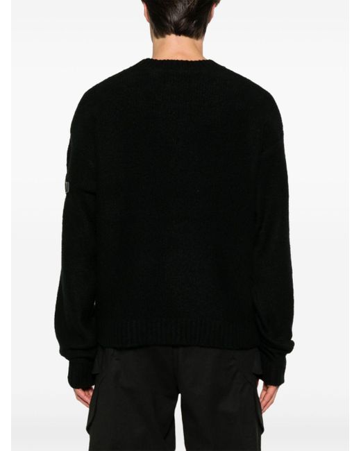 HELIOT EMIL Black Inviola Sweater for men