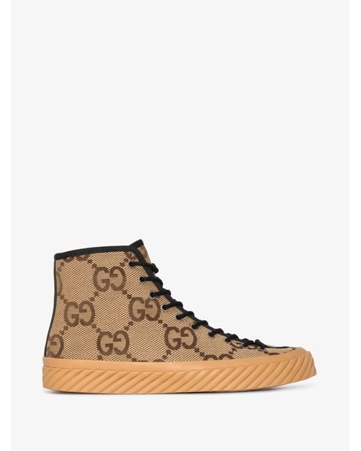 Gucci Brown Tortuga gg Canvas Sneakers