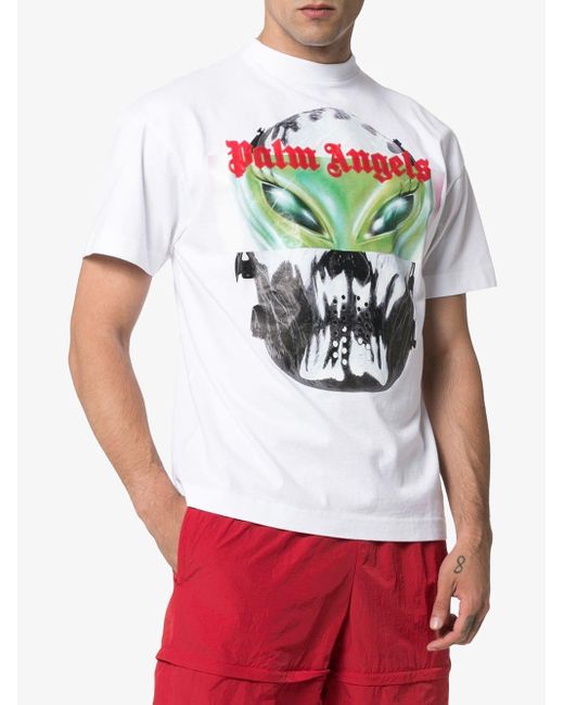 Palm Angels Alien Print T-shirt for Men 
