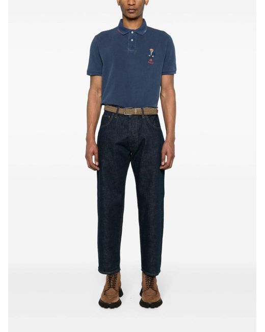 Polo Ralph Lauren Blue Short Sleeve-Polo Shirt for men