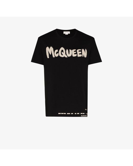 alexander mcqueen graffiti t shirt