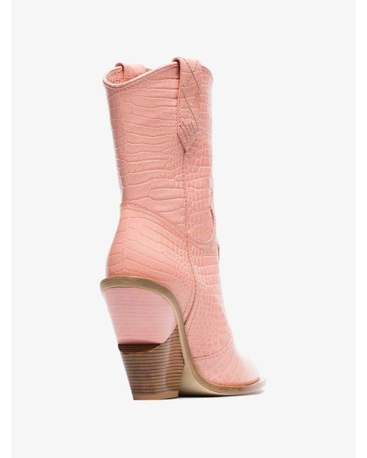 Fendi pink hotsell cowboy boots