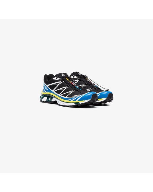 Salomon S/Lab Black, Yellow And Blue Xt-6 Adv Sneakers for men