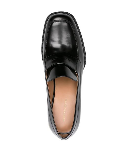 Dries Van Noten Black 55mm Leather Loafers