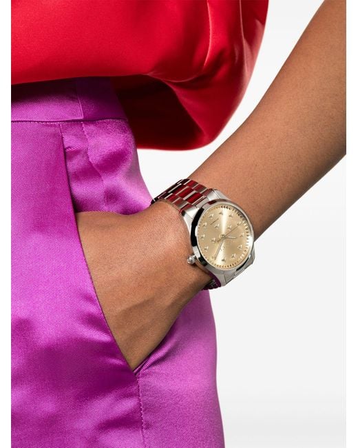 Gucci White Stainless Steel G-timeless Multibee Watch - Women's - Stainless Steel/sapphire Glass/yellow