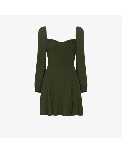 Reformation Green Mochi Mini Dress - Women's - Viscose/rayon