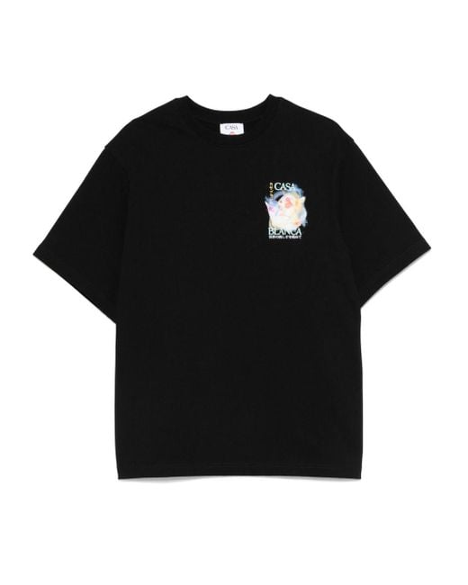 Casablanca Black Galactic Connection T-Shirt for men