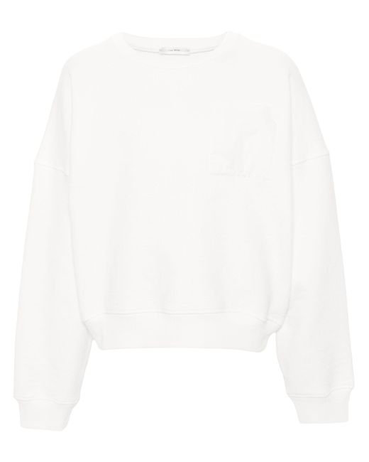 The Row White Troy Jersey Sweatshirt - Men's - Elastane/cotton for men