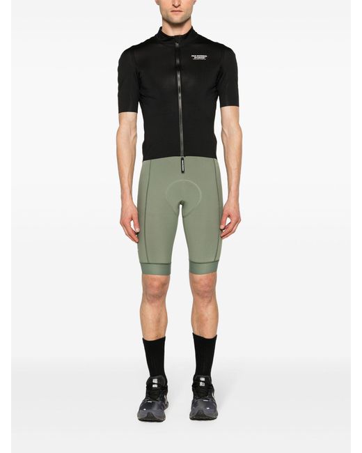 Pas Normal Studios Green Essential Thermal Bibs Cycling Shorts for men