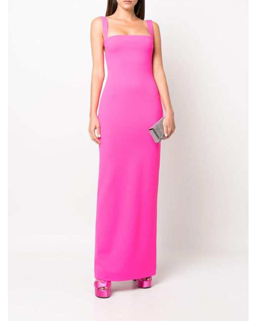 Solace London Pink Joni Square Neck Sleeveless Maxi Dress