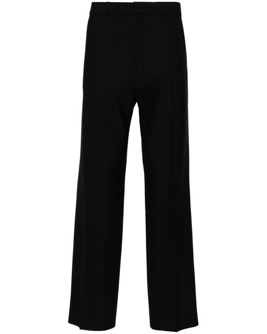 Casablancabrand Black Stretch Tailored Trousers - Men's - Polyester/virgin Wool/elastane/viscosecotton for men