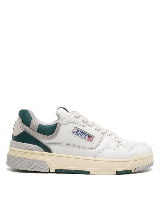 Autry White And Green Aerol Sneakers - Men's - Leather/fabric/rubber for men