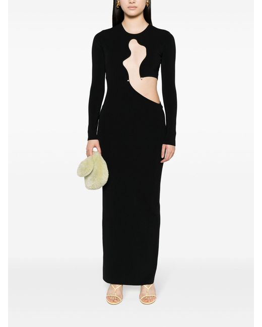 Christopher Esber Black Salacia Cut-out Midi Dress