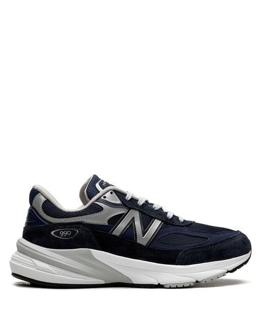 New Balance Blue 990v6 "navy" Leather Sneakers
