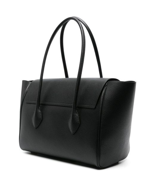 Ferragamo Black East-west Leather Tote Bag - Women's - Calfskin/goat Skin