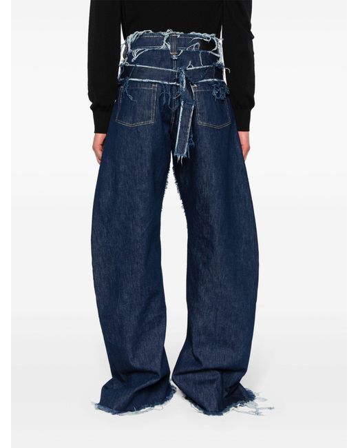 Bianca Saunders Blue Ess Wide-leg Jeans - Men's - Cotton for men