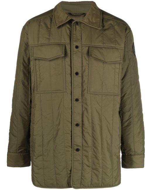 Canada Goose Green Carlyle Quilted Shirt Jacket - Men's - Polyamide/lyocell for men