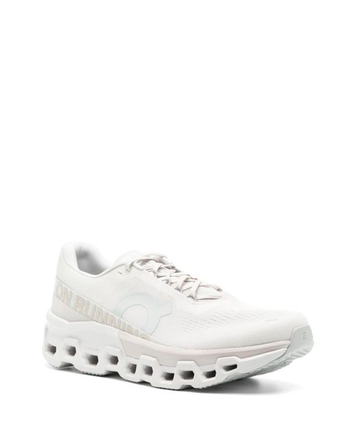 On Shoes White Neutral Cloudmonster 2 Running Sneakers for men