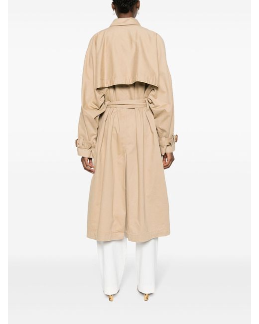 Isabel Marant Natural Neutral Double Breasted Trench Coat