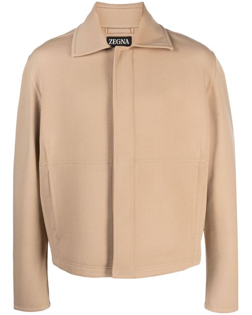 Zegna Natural Spread-collar Jacket for men