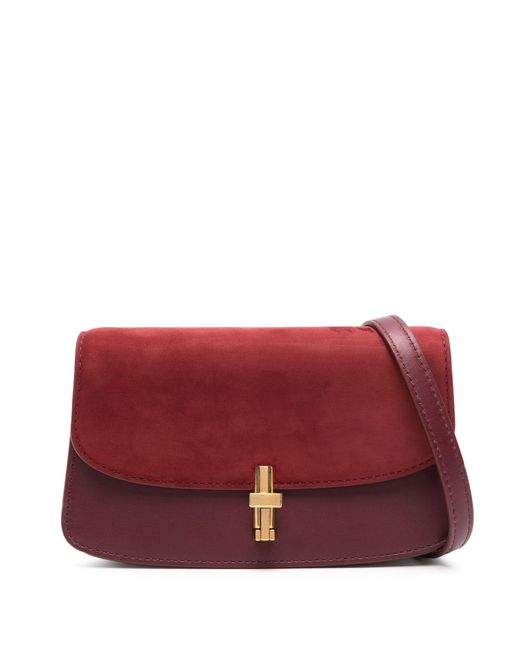 The Row Red E/w Sofia Leather Cross Body Bag