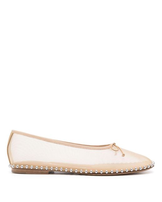 Alexander Wang Lina Ballchain Ballet Flats in Natural Lyst UK