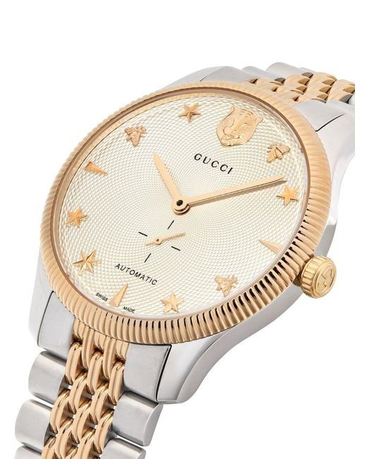Gucci White Stainless Steel G-timeless Watch for men