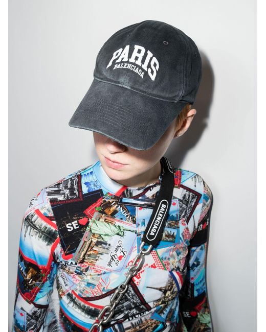 Balenciaga Cities Paris Cotton Baseball Cap - Women's - Cotton in
