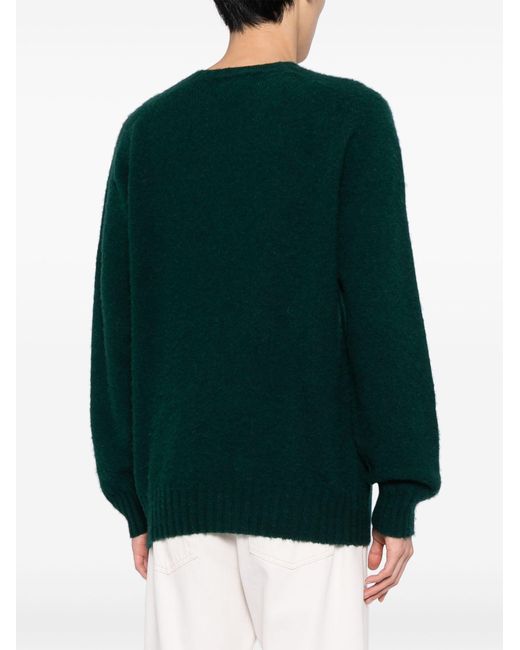YMC Green Suedehead Wool Sweater - Men's - Wool for men