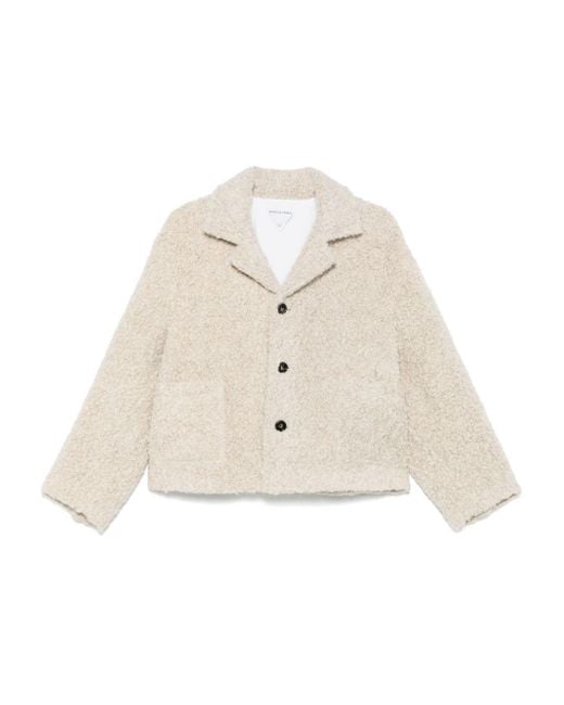 Bottega Veneta White Textured Jacket