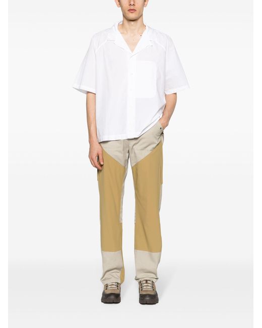 Roa White Poplin Short-sleeve Shirt for men