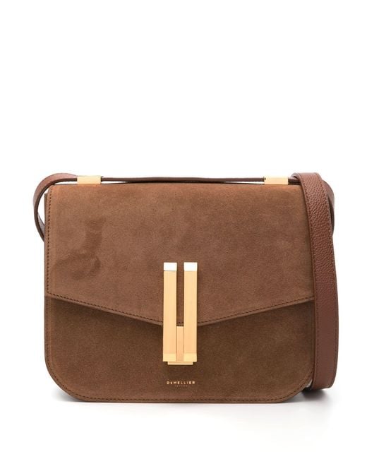 DeMellier London Brown The Vancouver Suede Cross Body Bag