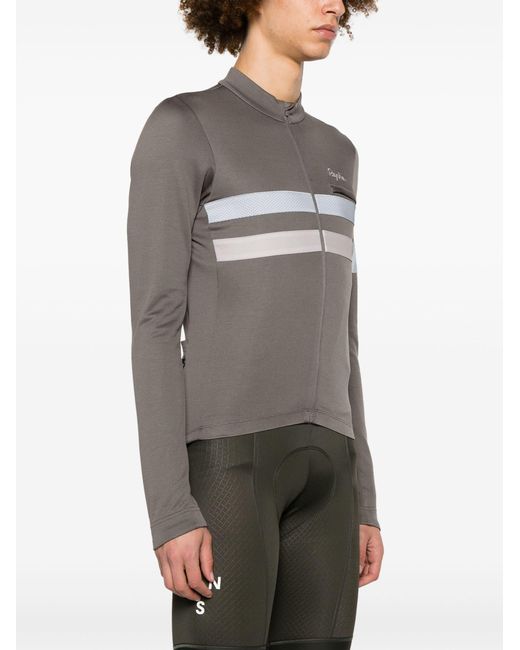 Rapha Gray Brevet Long Sleeve Jersey for men