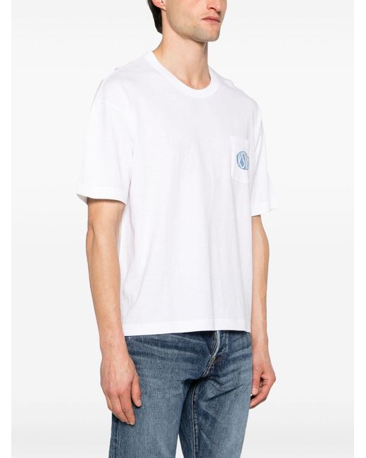 Visvim White Logo-print Cotton T-shirt for men