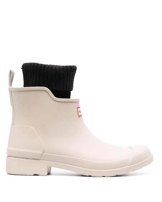 HUNTER Neutral In/out Sock Chelsea Boots in Black Lyst