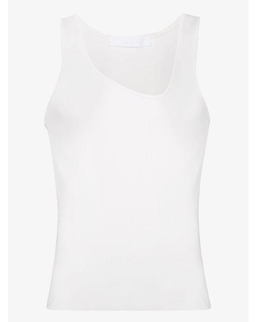 Bianca Saunders White Y-neck 22 Tank Top for men