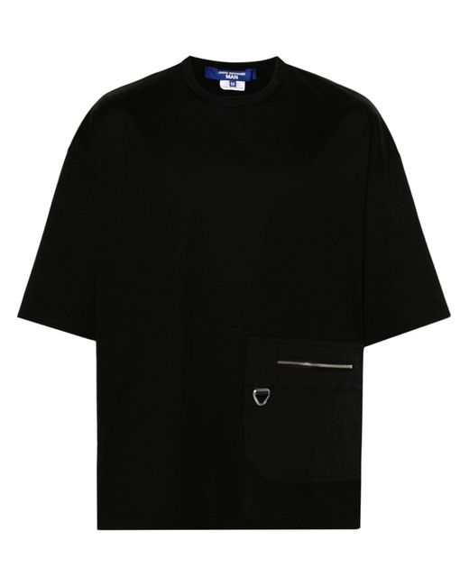 Junya Watanabe Black Zip-pocket Cotton T-shirt - Men's - Cotton/polyester for men