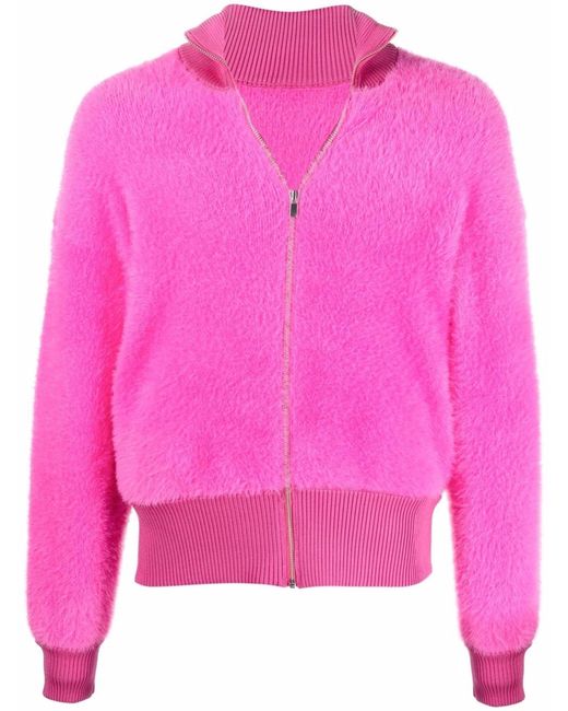 Jacquemus Pink Le Blouson Neve Zip-up Sweater for men
