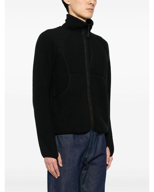 Snow Peak Black Boa Fleece Jacket - Men's - Polyester/spandex/elastane for men