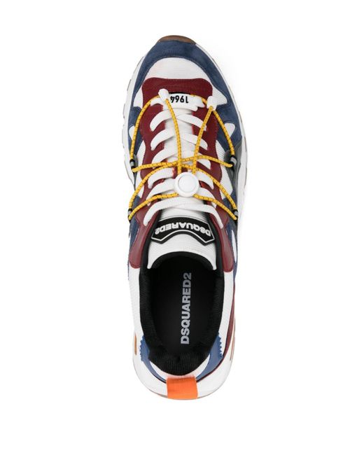 DSquared² White Blue Run Ds2 Sneakers for men