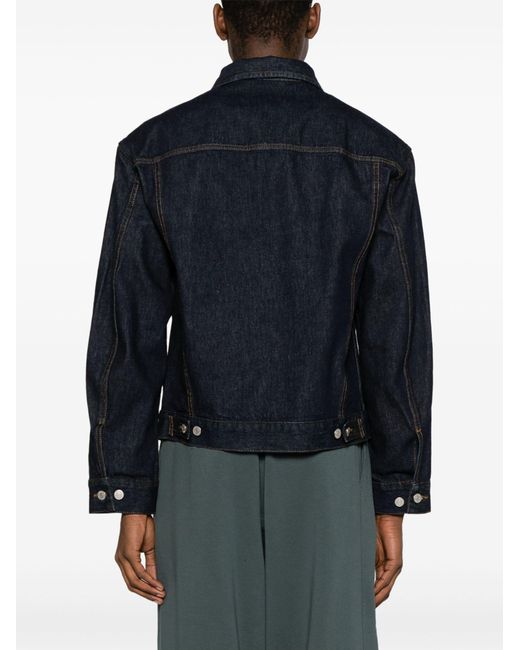 Dries Van Noten Blue Bue Button-up Denim Jacket for men