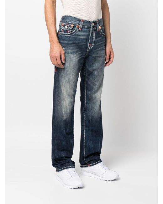 True Religion Ricky Straight-leg Jeans in Blue for Men | Lyst