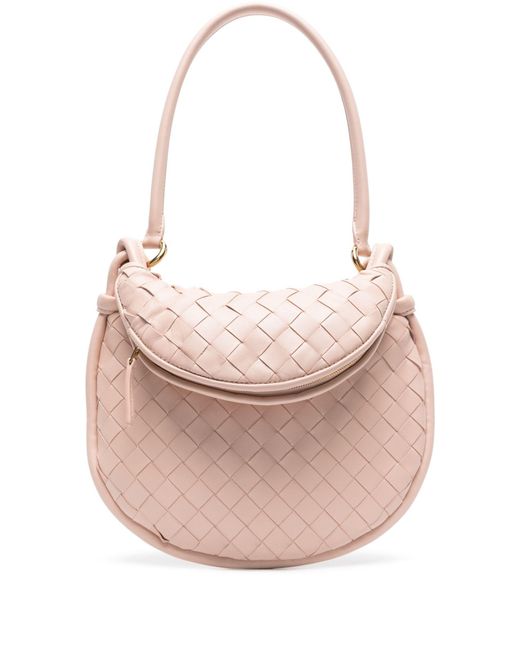 Bottega Veneta Pink Small Gemelli Shoulder Bag - Women's - Calf Leather/lambskin
