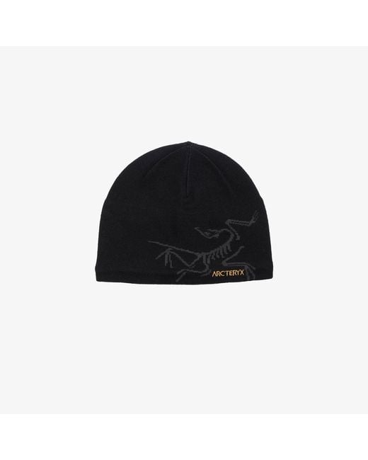Arc'teryx Black Toque Bird Logo Beanie Hat for men