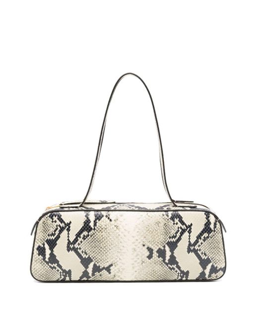 Khaite Natural Snakeskin Effect Shoulder Bag