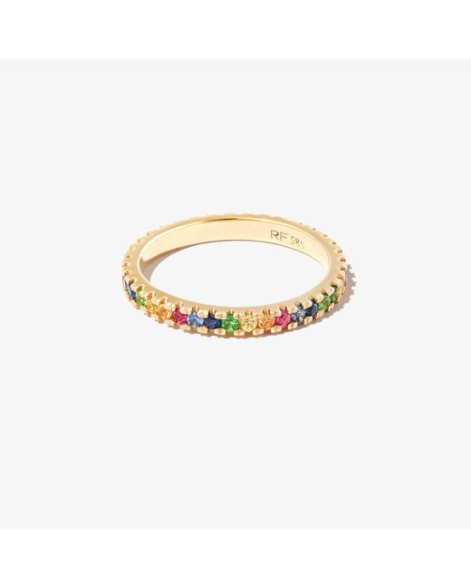 Roxanne First 14k Yellow Gold Sapphire Ring in Metallic | Lyst